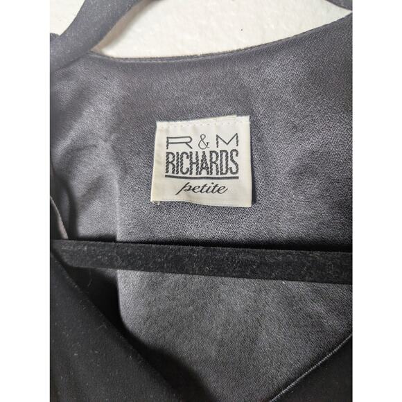 VTG R&M Richards Sparkly Floral Velvet Evening Jacket Size L Petite Whimsigoth - Picture 8 of 11